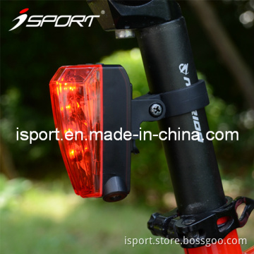 C006A Hot Seller Bike Bicycle Laser Beam Rear Tail Light 5LED with 2 Laser Beam